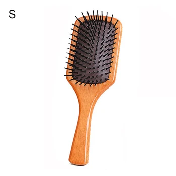 Leseno Veslo Lase Krtačo Detangling Hairbrush za Ženske, Moški in Otroci Zmanjšanje Frizz in Masaža Lasišča AC889