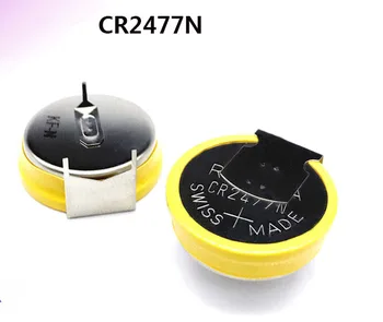 NOVO CR2477N CR2477 3V 950mah litijeve baterije Visoke temperature T gumb litij-Li-ionska baterija 3pin noge, noge, stopala weding