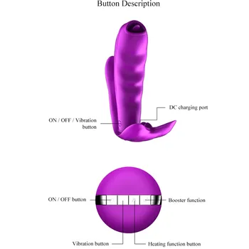 Erotično daljinsko vibrator ogrevanje vibracijske hlačke G Spot Stimulator Klitorisa vibratorji za ženske Lizanje Jezika za Odrasle sex igrače