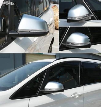 Za BMW X1 F48/1 serija/2 Serija Tourer ABS Ogljikovih vlaken Slog Ali Chrome Avto Rearview Mirror Trim Dekoracijo Lupini Kritje Nalepka
