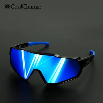 CoolChange Polarizirana Kolesarska Očala, ki Teče Jahanje UV400 Bike sončna Očala Šport na Prostem MTB Kolo Očala Očala Moški Ženske
