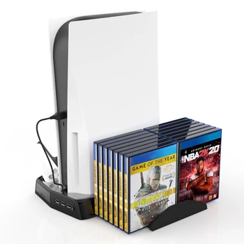 Za PS5 Multi-funkcijo Polnjenja Stojalo Gostiteljice Hlajenje Rack Krmilnik za Igre Polnilec Za Play Station 5 Dodatki Konzola Joypad