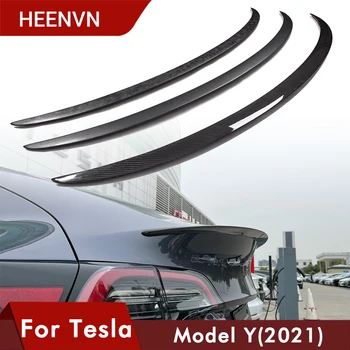 Heenvn Model Y Prtljažniku Avtomobila Krilo Spojler Za Tesla Model Y 2020 2021 Pribor Tesla Model Y Spojler Pravi Ogljikovih Vlaken model y