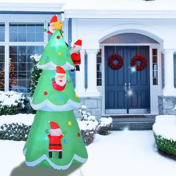 Lep Napihljivi Božično Drevo Model S Super Svetle Barve Obračanje LED Luči Za Dvorišču Doma Travnik In Počitnice Dekoracijo