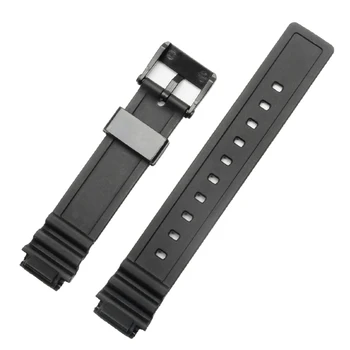 14 mm Mehka vodotesno silikonsko watch band bela črna zamenjava gume trak za LRW-200H Ženske Gledajo Dodatki