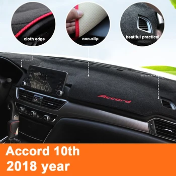 Primerni Za Honda Accord 10 th 2018 Avto nadzorna plošča Pokrov Mat Izognili Svetlobe Pad Instrument Platformo Armaturno Ploščo Blazine Preproga Zaščitnik