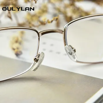 Oulyan Končal Kratkovidnost Očala Ženske Moški kratkovidno Očala Kvadratnih Kovinskih Očala Dioptrije -1.0 1.5 2.0 2.5 3.0 3.5 4.0