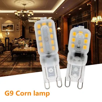 10pcs Mini G9 LED Corn Luči 3W 5W 7W 2835 SMD Lampada 220V 14/22/32 Led SMD Zatemniti LED Lučka Lestenec Zamenjajte Halogenske Žarnice