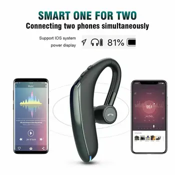 Brezžične Slušalke Čepkov Stereo Bluetooth V5.0 Teče Športne Slušalke Nepremočljiva Čepkov Slušalke Z Mikrofonom