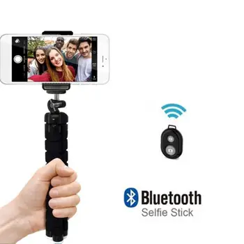 Stojalo z Brezžično Bluetooth Stojalo za Daljinsko Prilagodljiv Hobotnica Mobilni Telefon, Fotoaparat, webcam držalo, Stojalo, Nosilec Hobotnica