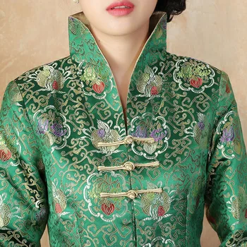 2019 Jeseni, Pozimi Nove Ženske Priložnostne Jakno Plašč Kitajski Dolgimi Rokavi Jakno Outwear mode Dame plus velikost 4XL Tanek Plašč