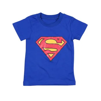 Poletje Fantje T-majice Superman, Batman Bombaž Otroci T shirt Kratek Rokav Otroci Vrhovi Risanka Fant Tees Črna Modra Nove blagovne Znamke