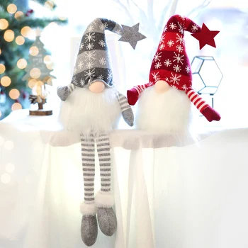 Božič 2020 dekoracijo Brezosebna Žareče Lutka Rudolph Okraski Novo Leto, darila Santa Claus Pletene Lutka Dekor za PROSTOR