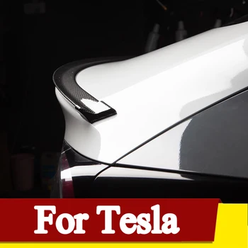 Univerzalni 5D Ogljikovih Vlaken Spojlerji Styling DIY Preuredi Rep Krilo Spojler Za Tesla Model 3 X S Y 2016-2021
