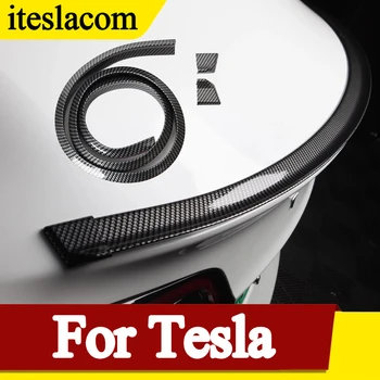 Univerzalni 5D Ogljikovih Vlaken Spojlerji Styling DIY Preuredi Rep Krilo Spojler Za Tesla Model 3 X S Y 2016-2021