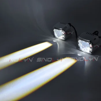 Sinolyn High Beam LED Projektor Objektiv H1, H7, 9005 9006 Angel Eyes Leče Za Žaromete 34W Vključite Signal Switchback Avto Dodatki