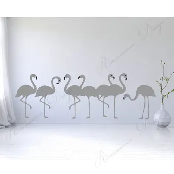Lep Flamingo Jate Stenske Nalepke Vinyl Sodobne Dom Dekor Dnevna Soba, Spalnica Živali Nalepke Odstranljive Ozadje Freske 4309