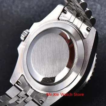 Bliger 40 mm Avtomatski Mehanski Moški Gledajo Luksuzni Sapphire Kristalno Keramične Plošče GMT Watch Svetlobna Nepremočljiva ročno uro Moški