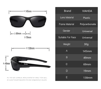 VIADHA sončna Očala za Moške Polarizirana Vožnja Šport sončna Očala Za Ženske Barvno Ogledalo Luksuzne blagovne Znamke Oblikovalec