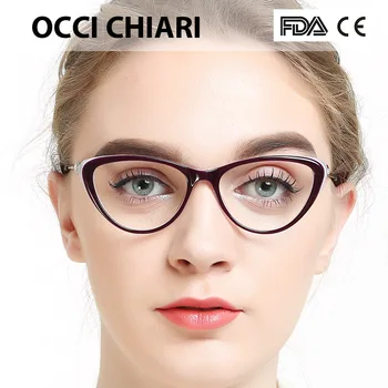 OCCI CHIARI Ženske Očal Okvir očal je jasno Očala Okvirji Acetat Očala za Kratkovidnost Gafas Modni Očala Okvirji W-COLORU