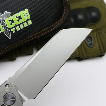 Zelena trn SNECX BUSTER folding nož M390 rezilo TC4 titana ročaj Baker tesnilo prostem kampiranje pripomoček za sadje nož EOS orodje
