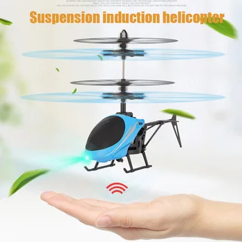 LED Luči Igrače RC Drone, ki Plujejo pod Letalo Vzmetenje Indukcijske Mini Helikopter RC Helikopter z Daljinskim upravljalnikom za Darilo Otrok