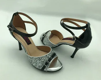 Novo Fashional ženska latinsko plesne čevlje dvorana salsa čevlji tango čevlji stranka & poročni čevlji s kristalno sponke 6245BS