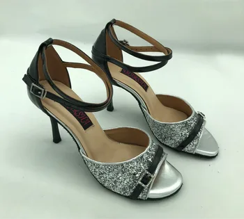 Novo Fashional ženska latinsko plesne čevlje dvorana salsa čevlji tango čevlji stranka & poročni čevlji s kristalno sponke 6245BS