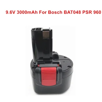 Ročna Orodja Baterije za BAT048 9.6 V 3000mAh za Polnjenje Ni-MH Baterija za Bosch PSR 960 2 607 335 272 32609-RT BPT1041