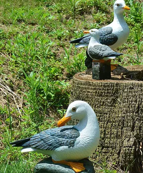 Vrtnarjenje Na Prostem Simulacije Živali, Ptice Okraski Smolo Galeb Obrti Vila Park Figurice Za Dekoracijo Dvorišče Stanovanjska Oprema