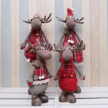 2020 Božič Lutke Dekoracijo Inovativnih Elk Okno Božič Maskota Božično Drevo Okraski Božič, Novo Leto Doma Dekoracijo