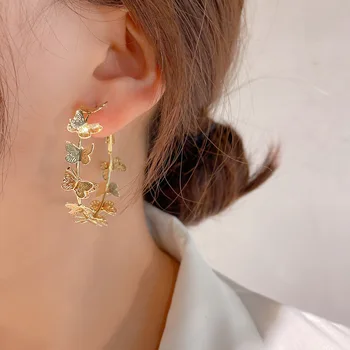 Moda listov uhani za ženske do leta 2020 izjavo Metulj nov modni geometrijske češnja uhani boucle d'oreille femme