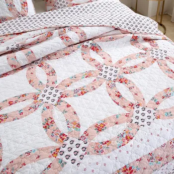 Ameriški bombaž kolaž postelja kritje en kos bombaža odeja določa tri sklope debele pločevine