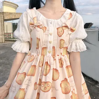 Moko Lolita Obleko Sladko torto 2020 poletje JSK brez Rokavov lolita princess Japonski dress Vintage Viktorijanski Princesa Stranka Obleko