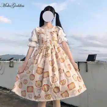 Moko Lolita Obleko Sladko torto 2020 poletje JSK brez Rokavov lolita princess Japonski dress Vintage Viktorijanski Princesa Stranka Obleko