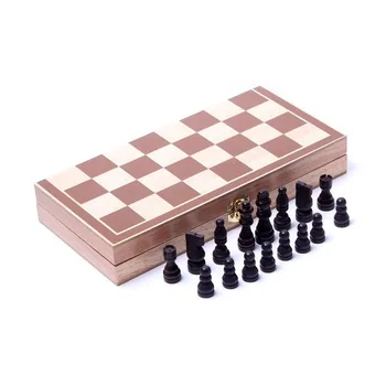 Vroče prodaje Leseni šah nastavite zložljiva Mednarodne Šahovske igre šah Odbor Božično Darilo