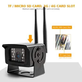4G Kartice SIM Mini 1080P Kamera 5MP CCTV Varnostna Kamera Brezžična Nočno Vizijo IR: 20M TF Card Slot P2P APLIKACIJE CamHi