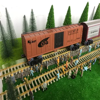 HO Model Railroad Slikar 2,2 Cm 50pcs Model Vlak Delavec Ljudje Številke Železniške Pokrajino Postavitev 1/87 HO Merilu