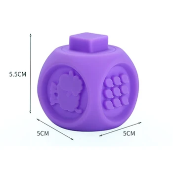 Baby Mehke Igrače Senzorično Silikonski Izobraževalne gradniki 3D Dojenčki Gume Teether Stisnite Kopel Igrače Za dojenčke in Malčke