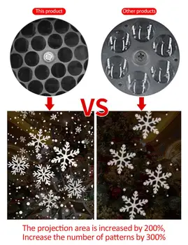 Božič Snežinka Projektor Svetlobe, Premikanje Sneg Božič, Notranja Lasersko Projekcijo Luči Stranka Dekor Lučka Božič Decro Za Dom