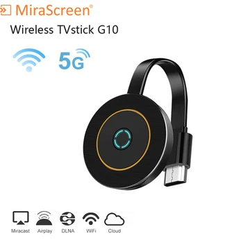 MiraScreen G10 2.4 G&5.8 G WiFi Sprejemnik anycast Miracast ios Android TV Dongle, HDMI je združljiv anycast DLNA Airplay 5G TV Stick