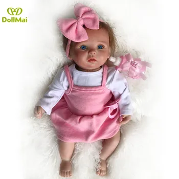 Mehke silikonske prerojeni baby doll 35 cm živ dekle baby doll za otroke božič darilo novorojenčka bebes prerojeni bonecas