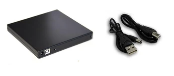USB 2.0 Zunanji Slim DVD Pogon za Toshiba, panasonic xiaomi(MI) MSI LG Fujitsu 8X DVD-RW DL 24X CD-R Burner Black