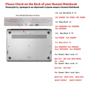 Ohišje Za Huawei MateBook D 14 D 15 X Pro 13 14 palčni Primeru 2020 D14 D15 Laptop Kristalno Kritje Za Čast MagicBook 14 15 Primeru 2019