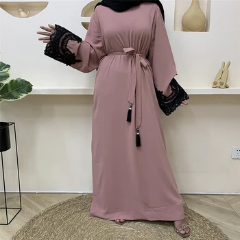 Tam Kaftan Dubaj Abaya Turčija, Muslimani Moda Obleko, Hidžab Islam Caftan Abayas Za Ženske Vestidos Evropske Oblačila Musulman De Način