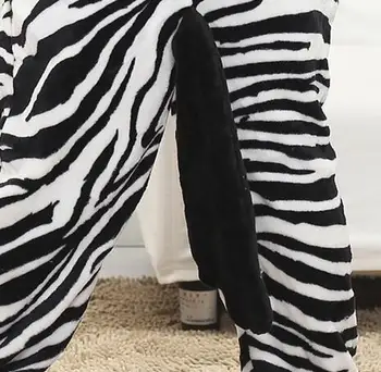 Pozimi Odraslih Cartoon Živali Halloween Zebra Pižamo Kigu Onesie Družini Stranka Cosplay Kawaii Homewear Sleepwear Plus Velikost Kig