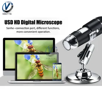 Elektronski Mikroskop 500X 1000X 1600X Mega slikovnih Pik 8 LED Digitalni USB Mikroskop Microscopio Stereo Lupo Endoskop Fotoaparat