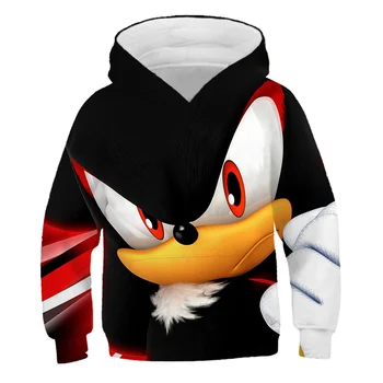 Sonic Hedgehog fantje dekleta Sweatshirts Toplo Jesen Zima vroče prodaje Plašč, Jopica z Dolgimi Rokavi Obleko Trenirko otroci oblačila