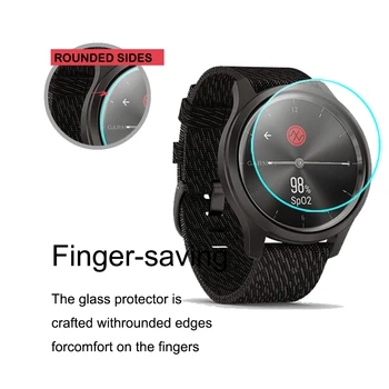 2nahrbtnik Anti-Scratch 9H Kaljeno Steklo Za Garmin Premikanje Slog Luxe HD Zbriši Zaslon Patron GPS Watch Stekla Za GarminMove Luxe