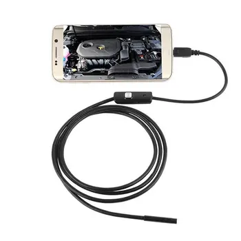 1M/1,5 M, 5,5 mm Endoskop Fotoaparat Prilagodljiv IP67 Nepremočljiva Pregled Borescope Kamera za Android PC Prenosni Nastavljiv 6LEDs